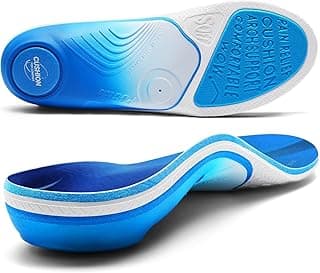 PCSsole PCSsole Orthotic Insoles Pro (Gen 2) for Plantar Fasciitis Relief - 240+lbs Heavy Duty High Arch Support Inserts with Max Cushion & Comfort - Shoe Insert for Flat Feet, Heel Pain, Overpronation