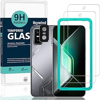 Ibywind for Infinix GT 30/Infinix GT 30 Pro 5G Screen Protector,2-Pack,9H Hardness Tempered Glass with Camera Lens Protector,Easy Installation Tool,Bubble-Free,Fingerprint Unlock,Anti-Shatter