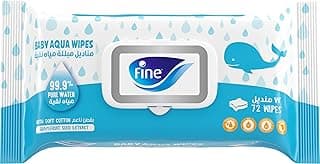 Fine Baby Water Wipes 72 wipes