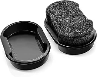 ASKIND Instant Shine Sponge, Shoe Cleaner Polish Leather Polishing Cleaning Quick Shine Shoes Brush Cleaner Shining Sponge Polisher for Shoe Boot Bag Sofa Duster, Great for Home Use and Travel (Black)