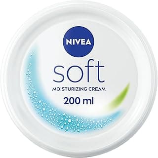 NIVEA Soft Moisturising Cream, A Moisturiser for Face, Body and Hands with Vitamin E and Jojoba Oil, Moisturises Deeply, All-Purpose, Jar 200ml