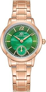 Kenneth Scott Women's 6T28 Movement Watch, Analog Display and Stainless Steel Strap - K23538-RBKMG, Rose Gold