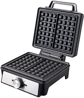 MOTIM Multifunctional Waffle Maker, Breakfast Machine for Household Kitchens, Cafes, Restaurants, Black