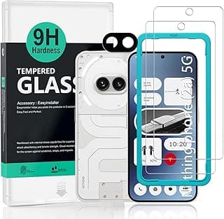 Ibywind 2 Pack Screen Protector For Nothing Phone (2a) 5G/Phone (2a) Plus 5G 6.7",9H Hardness Tempered Glass,With 1Pc Camera Lens Protector,Easy to install,Anti-Bubble,Drop Resistant