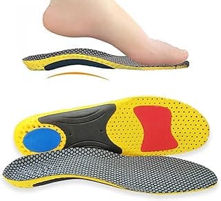 X spring Xspring Orthotic Insole, High Arch Support Inserts, Plantar Fasciitis Relief with Shock Absorption, Comfortable Foot Cushion for Work Boots and Athletic Shoes (Size S)