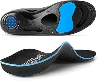 PCSsole PCSsole Orthotic High Arch Support Insoles, Comfort Gel Work Boot Insert for Flat Feet, Plantar Fasciitis, Feet Pain, Heel Spur Pain,Metatarsalgia,Over Pronation for Men and Women 26cm