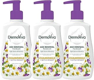 Dermoviva Age Renewal Handwash 3x200 ml, Rejuvenates Ageing Skin, With Chamomile & Nettle Extracts, Buy 2 Get 1 Free