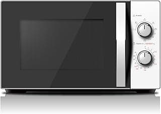 Toshiba Microwave Oven 20 Liter 700W Solo Microwave Oven With Function Defrost 5 Power Setting 0-35min Timer Stylish Design White Model MW-MM20P(WH)-P