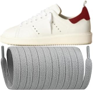 Endoto 8MM Shoe Laces for GG Golden Sneaker, Flat Shoelaces Replacement Shoes Strings