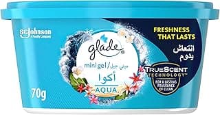 Glade Air Freshener Scented Gel with Aqua Scent, Car Freshener, 70 g