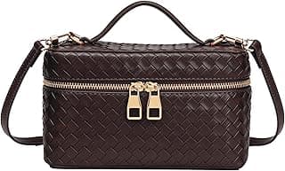 JYG Small Shoulder Bags for Women Trendy Square Box Satchel Bag Cute PU Leather Tote Handbag with Adjustable Strap