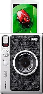 Fujifilm instax Mini Evo Hybrid Instant Camera – Black (KSA Version, 2-Year Warranty) – Camera + Printer