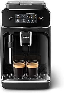 Philips Fully Automatic Coffee Machine Series 2200-2 Beverages, 1500W, Touch Display, Classic Milk Frother - EP2224/43