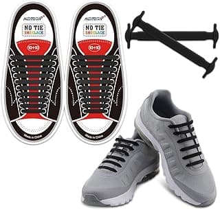 HOMAR No Tie Shoelaces for Kids and Adults Stretch Silicone Elastic No Tie Shoe Laces