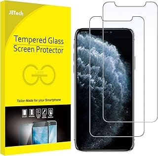 JETech Screen Protector for iPhone 11 Pro, for iPhone Xs, for iPhone X, 5.8-Inch, Tempered Glass Film, 2-Pack