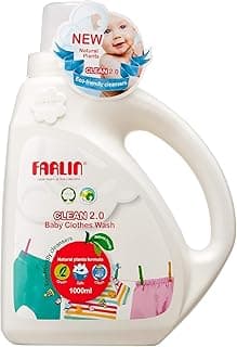Farlin Clean 2.0 Baby Clothes Detergent, 1000 Ml Bottle