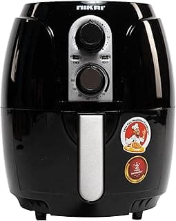 Nikai 3 Liter Air Fryer, Detachable Frying Basket, Non-Stick Coated Pan, Overheating Protection - NAF2501M