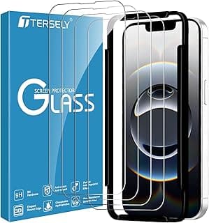 [4 Pack] T Tersely Screen Protector for iPhone 16e /SE4 2025(6.1 inch), Tempered Glass with Installation Alignment Frame,Case Friendly,HD Clear