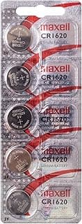 Maxell Maxell 5 x CR1620 BR1620 CR 1620 Lithium Button Cell Batteries 3 V - Official Product of Maxell