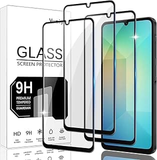 3 Pack Screen Protector Compatible with Samsung Galaxy A06/A05/A05s Tempered Glass,9H Hardness Protection Film HD Clear Anti-Scratch,for Galaxy A06