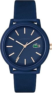 Lacoste 12.12 MEN's BLUE DIAL, BLUE SILICONE WATCH - 2011234