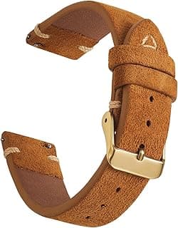 WOUKUP Quick Release Suede Leather Watch Bands Vintage Watchband for Men Watch Strap 18mm 19mm 20mm 21mm 22mm 24mm
