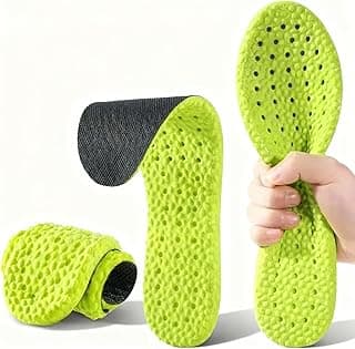 GoodTool GoodTool Soft and Breathable Shoe Insoles, Absorbing Insoles for Men, Memory Foam Insoles for Men and Women - Comfortable Cushioning Support Pads for Everyday Wear(Green) (45-46)