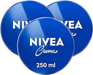 NIVEA Moisturising Cream, Universal All Purpose Face Body Hands, Tin 3x250ml
