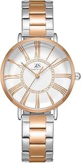 Kenneth Scott Women's PC21 Movement Watch, Analog Display and Stainless Steel Strap - K23536-KBKW, Silver+Rose Gold