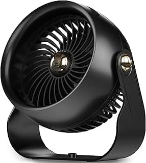 Anspect Desk Fan, 6 Inch Quiet Air Circulator Fan, 4 Speeds with Strong Airflow, 270° Rotate Portable Fan For Bedroom Home Office Desktop Travel