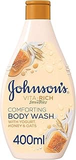 Johnson & Johnson Body Wash - Vita-Rich, Smoothies, Comforting, Yogurt, Honey & Oats, 400ml - Package May Vary