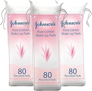 Johnson & Johnson Adult Makeup Remover Pads Pack of 3 x 80