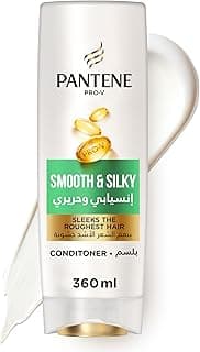 Pantene Pro-V Smooth and Silky Conditioner, Sleeks the Roughest Hair, 360 ml