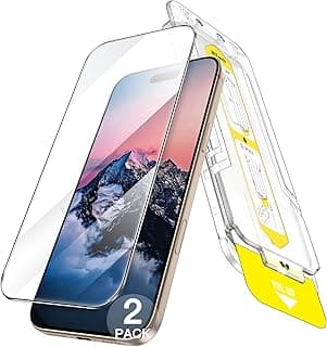 JETech Screen Protector for iPhone 16 Pro Max 6.9-Inch, 10-Second Super Easy Installation with One-Step Alignment Tray, Bubble-Free Tempered Glass Film, Case-Friendly, HD Clear, 2-Pack
