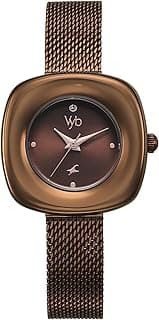 Fastrack Vyb Runway Quartz Analog Brown Dial Watch for Women