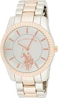 U.S. Polo Assn. Women's Quartz Watch, Analog Display and Gold Plated Strap USC40263