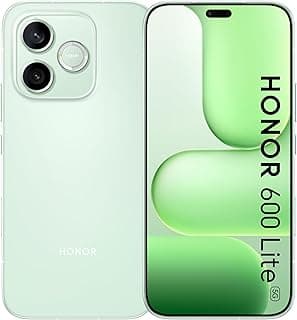HONOR 600 Lite 5G Smartphone, 8GB RAM + 256GB Storage, 3180mAh Durable Battery, 6.6” 120Hz AMOLED Display, 108MP AI Camera with Camera Button, Metal Frame, IP66 Water Resistant, Sprout Green