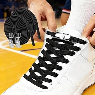 Elastic No-Tie Shoelaces - Slip-On Polyester Laces for Sneakers, Quick-Lock Design, Perfect for Sports and Casual Shoes