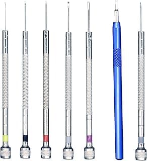 YEVTAHT YEVTAHT 7 Pieces Precision Screwdriver, Jewelers Screwdriver Set, Watch Repair Screwdriver Set 0.6-1.8 mm, Micro Screwdriver for Watch Repair, Eyeglasses Repair, Jewelry Work, Electronics Repair