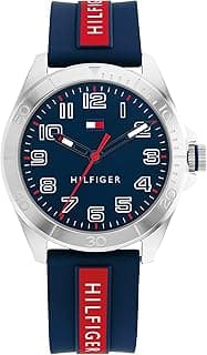 Tommy Hilfiger Blue Dial Blue & Red Silicone Watch - 1720019