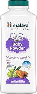 Himalaya Baby Powder – 200g | Keeps Baby’s Skin Dry, Soft & Fresh | With Olive & Almond | Free from Parabens, Phthalates & Synthetic Colours | Gentle & Safe for Sensitive Skin