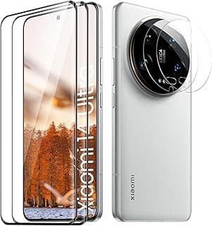 Screen Protector for Xiaomi 14 Ultra, [2+2 Pack] Tempered Glass Protective Film, [Case Friendly][Anti-Scratch][Anti-Shatter][HD Clear][Bubble Free][9H Hardness]