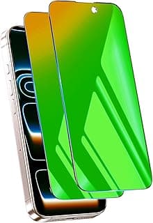 2 Pack for iPhone 17 Pro Max Privacy Screen Protector Tempered Glass 6.9 inch Private Protective Film Anti-Blue Light Anti Spy No-Bubble Gradient Green [HD Clarity]