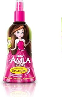 Dabur Amla Nourishing Kids Detangler 200ml | Enriched with Amla, Olive, Almond, Natural Oils & Vitamin E | Easy Combing For Smooth & Soft Hair | Paraben-Free, Paraffin Free