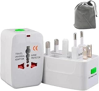 Lullaxx Lullaxx Travel Adapter, International Adapter, Global All-in-One Universal Plug Adapter, Adapter Plug for Australia,European UK US AU Ireland AU