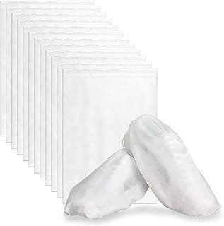 12 PCS Non-woven Shoe Bags for Travel 9.4" x 14.9" Drawstring Shoe Storage Bags for Travel Packing