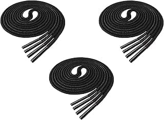 SHOESHINE Round Formal Shoelace Waxed Cotton Shoe Laces - Ultra Thin Only 2mm Thick