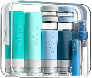INSFIT INSFIT 17 Pack Travel Bottles for Toiletries, TSA Approved 90ml 60ml Travel Size Toiletries, BPA Free Leak Proof Squeezable Silicone Tubes Travel Essentials for Shampoo Conditioner Lotion Soap