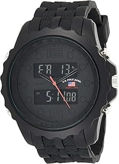 ACCUTIME Sport Men's US9269 Black Watch With Black Rubber Band