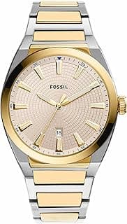 Fossil Everett Men's Watch with Stainless Steel or Leather Band